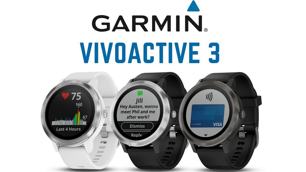 garmin vivoactive 3 - call text outdoor smartwatch