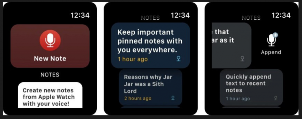 step 1 notes on Apple watch