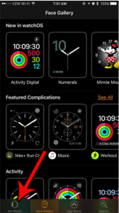 step 2 - Tap on My Watch icon